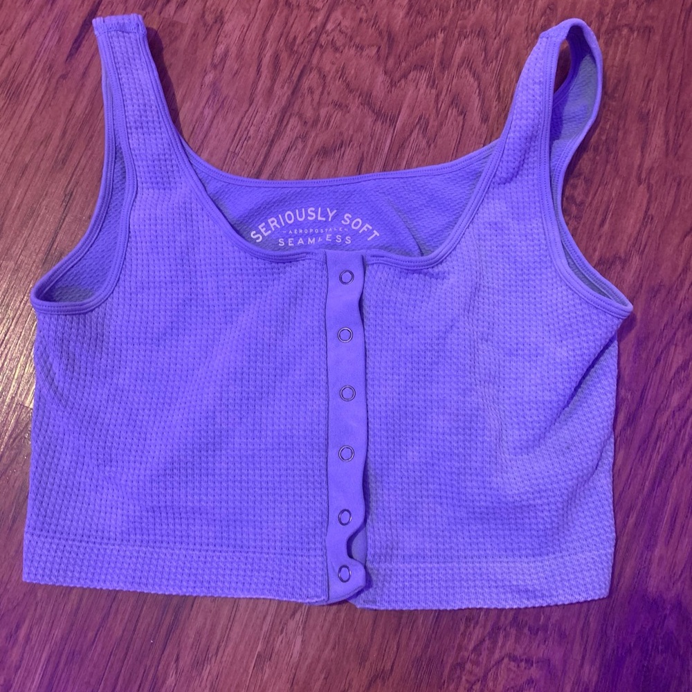 Blue aeropoastle tank top
